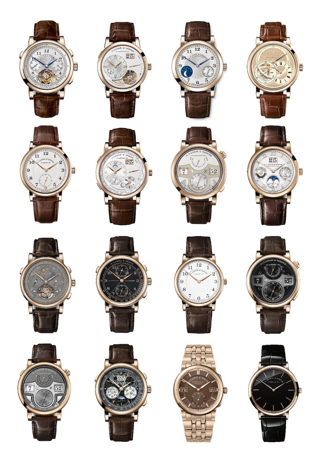 helix io着用 saxon Best A. Lange & Sohne Saxonia Thin Pink Gold Straps | Delugs